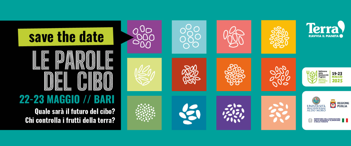 rassegna Le parole del cibo 2025 a Bari