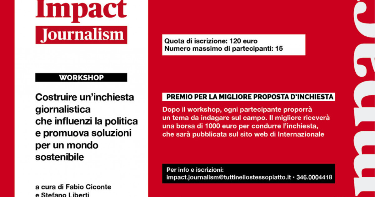 Al via il primo di Impact Journalism
