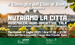 Food Policy di Roma:<br>arriva l'Assemblea pubblica del 17 luglio